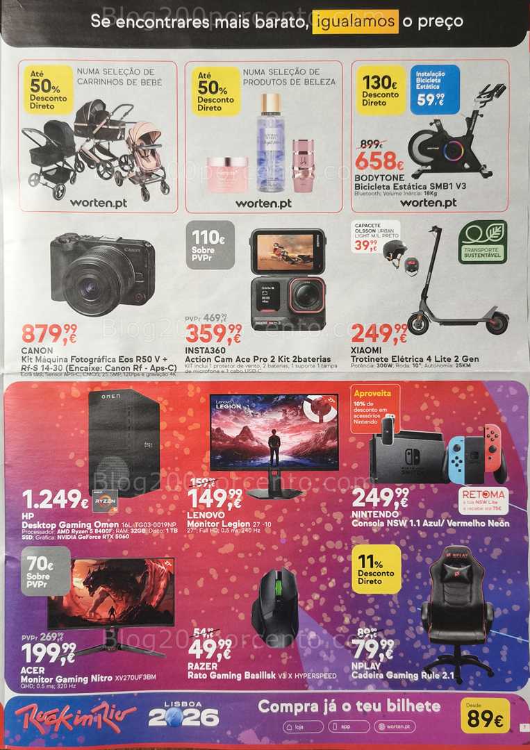 Antevisão Folheto WORTEN Promoções de 6 a 12 janeiro