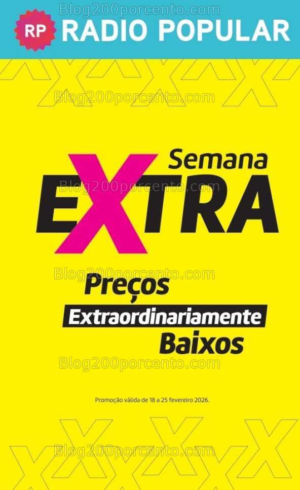 Antevisão Folheto RADIO POPULAR Promoções de 18 a 25 fevereiro