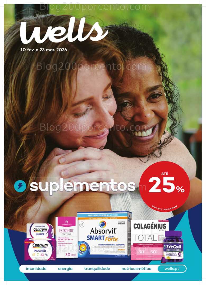 Antevisão Folheto WELLS Suplementos Promoções de 10 fevereiro a 23 março