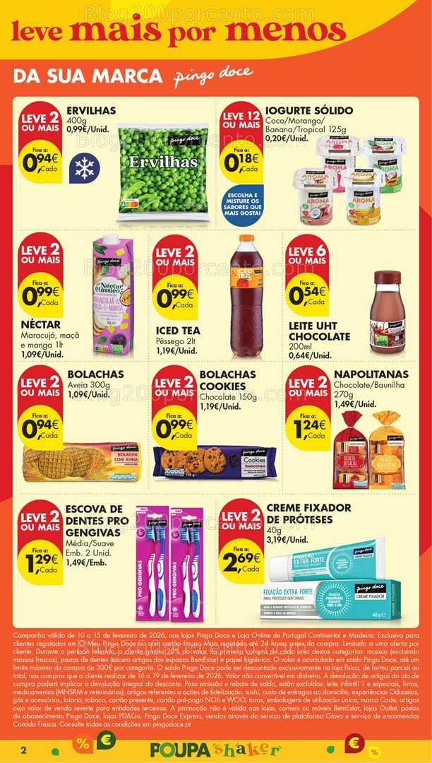 Antevisão Folheto PINGO DOCE Madeira Promoções 10 a 16 fevereiro