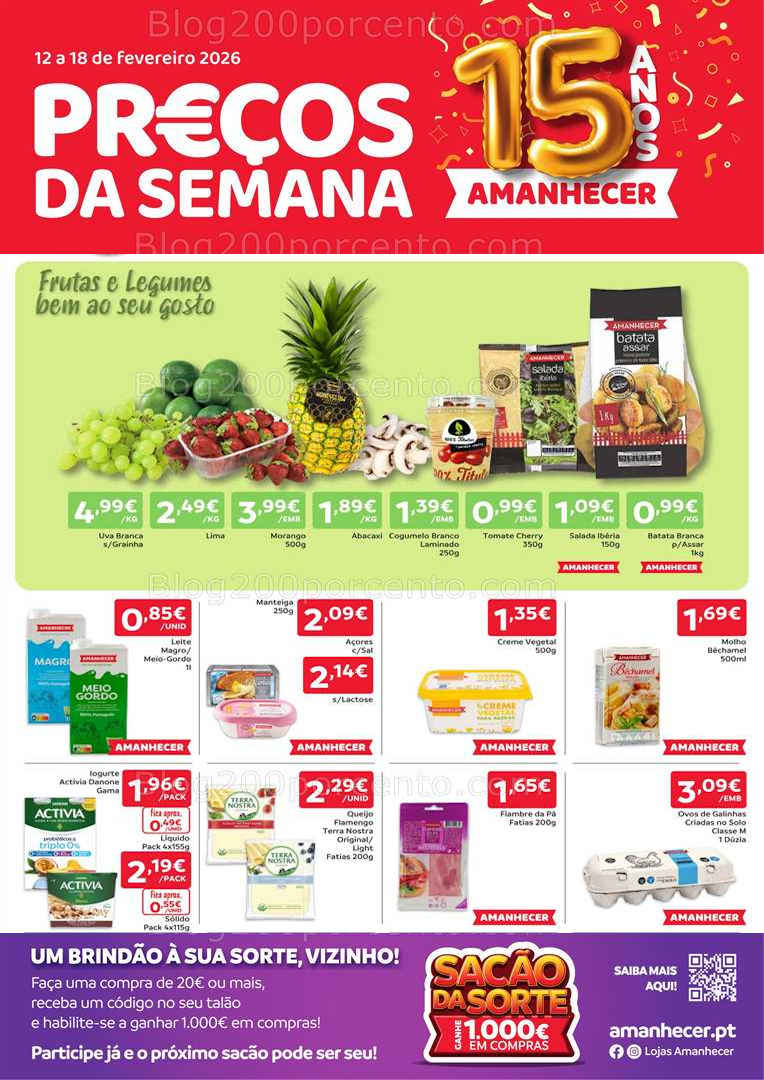 Antevisão Folheto AMANHECER Promoções de 12 a 18 fevereiro