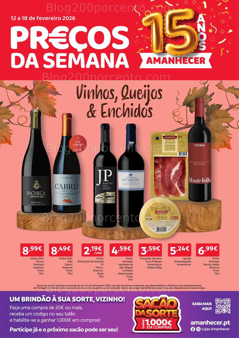 Antevisão Folheto AMANHECER Promoções de 12 a 18 fevereiro