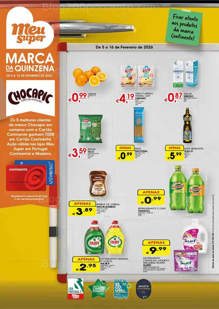 Antevisão Folheto MEU SUPER Promoções de 5 a 16 fevereiro