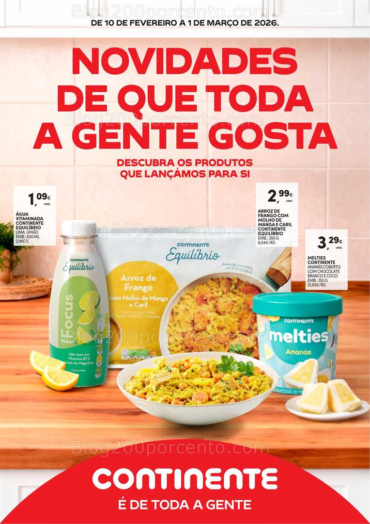 Antevisão Folheto CONTINENTE Novidades Promoções 10 fevereiro a 1 março