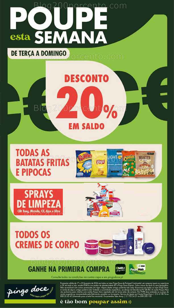 Antevisão Folheto PINGO DOCE Lojas Grandes Promoções de 17 a 23 fevereiro