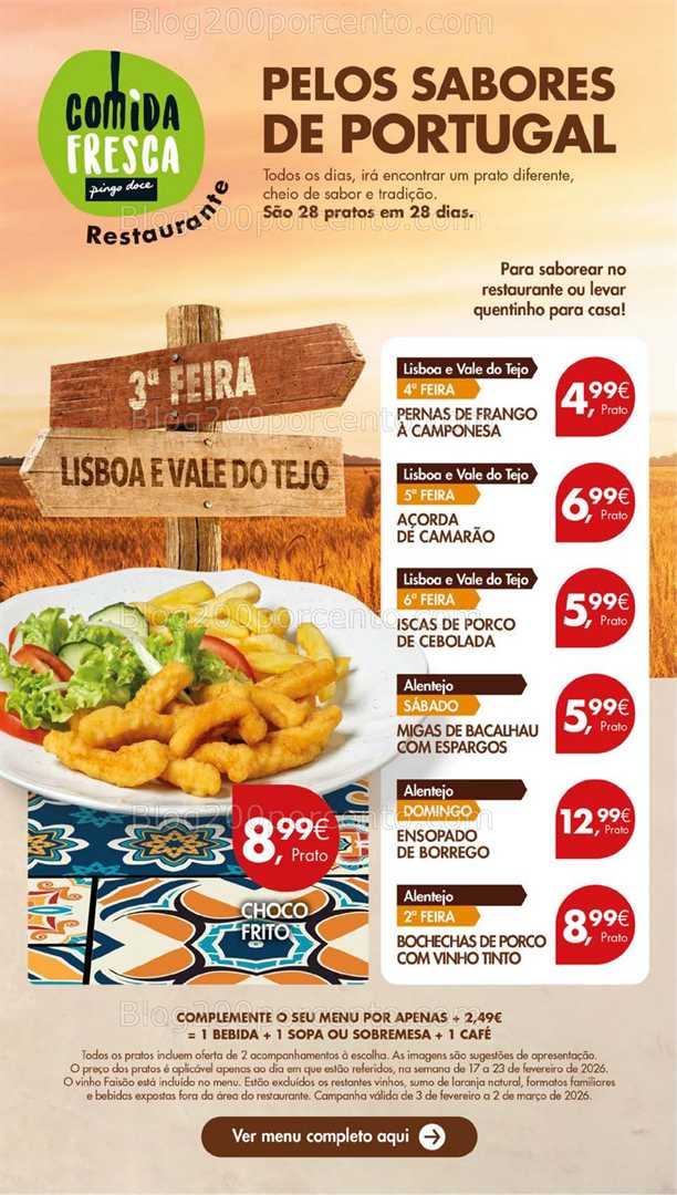 Antevisão Folheto PINGO DOCE Lojas Grandes Promoções de 17 a 23 fevereiro