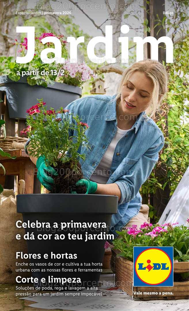 Antevisão Folheto LIDL Especial Jardim Promoções a partir de 13 fevereiro