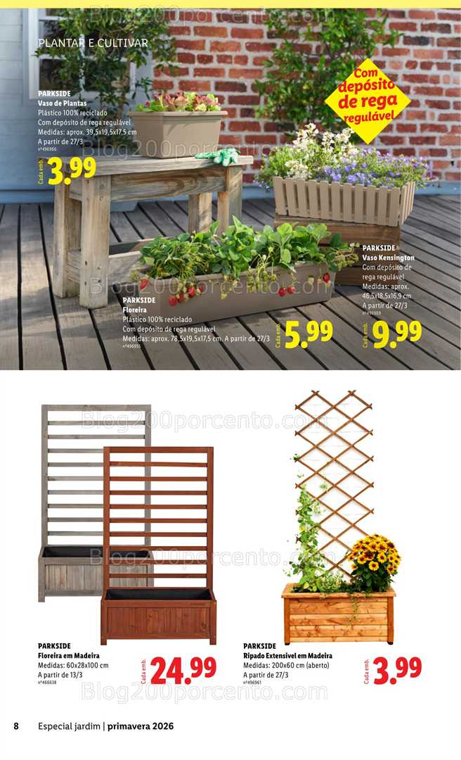 Antevisão Folheto LIDL Especial Jardim Promoções a partir de 13 fevereiro