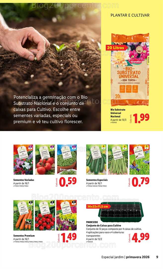 Antevisão Folheto LIDL Especial Jardim Promoções a partir de 13 fevereiro