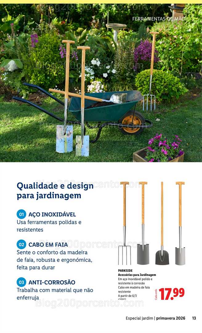 Antevisão Folheto LIDL Especial Jardim Promoções a partir de 13 fevereiro