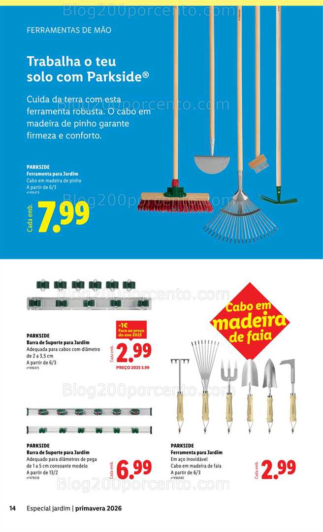 Antevisão Folheto LIDL Especial Jardim Promoções a partir de 13 fevereiro