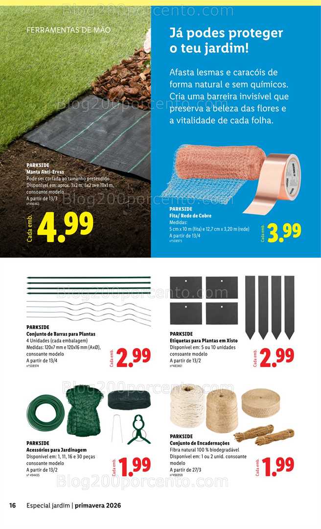 Antevisão Folheto LIDL Especial Jardim Promoções a partir de 13 fevereiro
