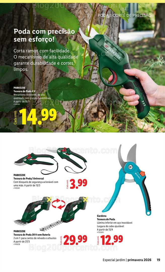 Antevisão Folheto LIDL Especial Jardim Promoções a partir de 13 fevereiro