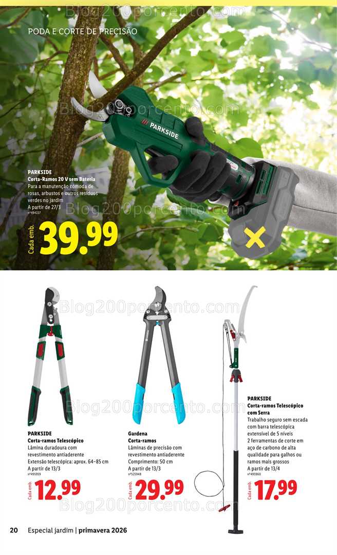 Antevisão Folheto LIDL Especial Jardim Promoções a partir de 13 fevereiro