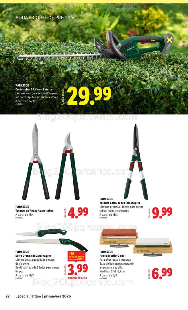 Antevisão Folheto LIDL Especial Jardim Promoções a partir de 13 fevereiro