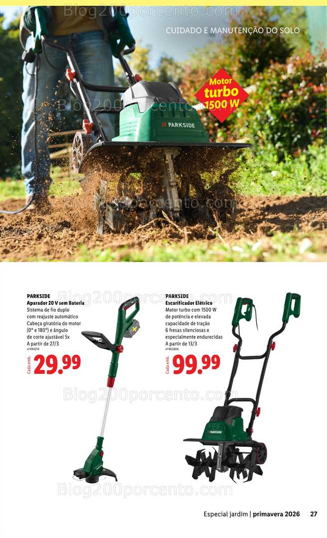 Antevisão Folheto LIDL Especial Jardim Promoções a partir de 13 fevereiro