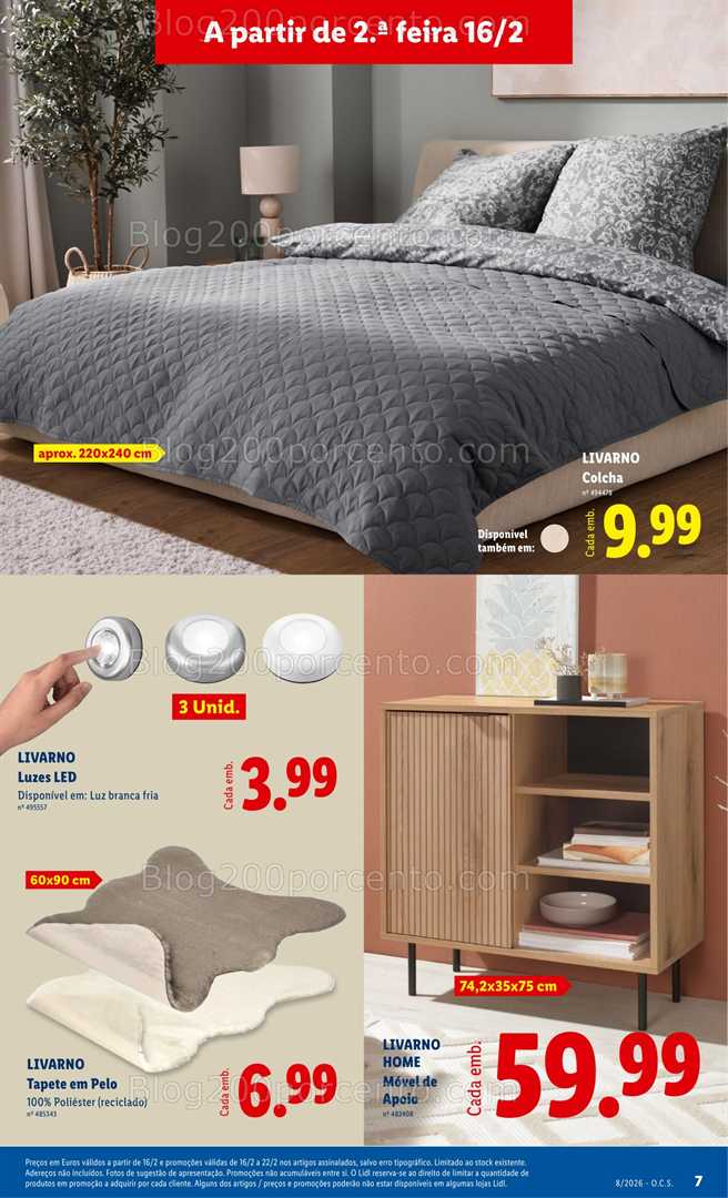 Antevisão Folheto LIDL Casa Promoções de 16 a 26 fevereiro