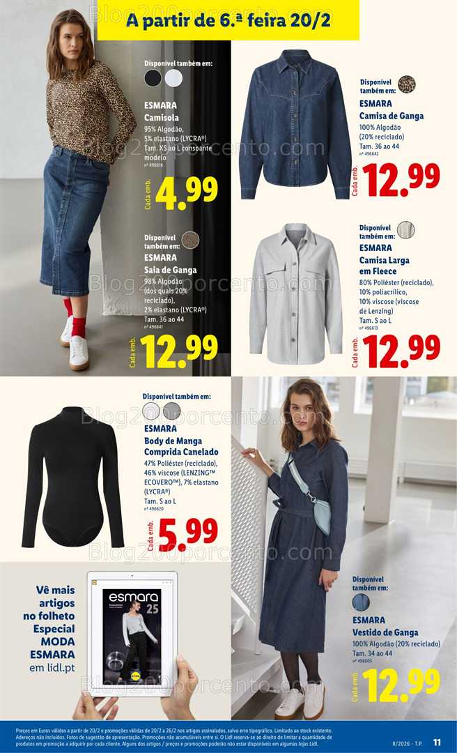 Antevisão Folheto LIDL Bazar Promoções de 16 a 26 fevereiro