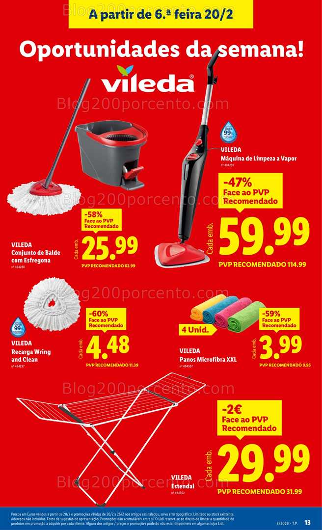 Antevisão Folheto LIDL Casa Promoções de 16 a 26 fevereiro