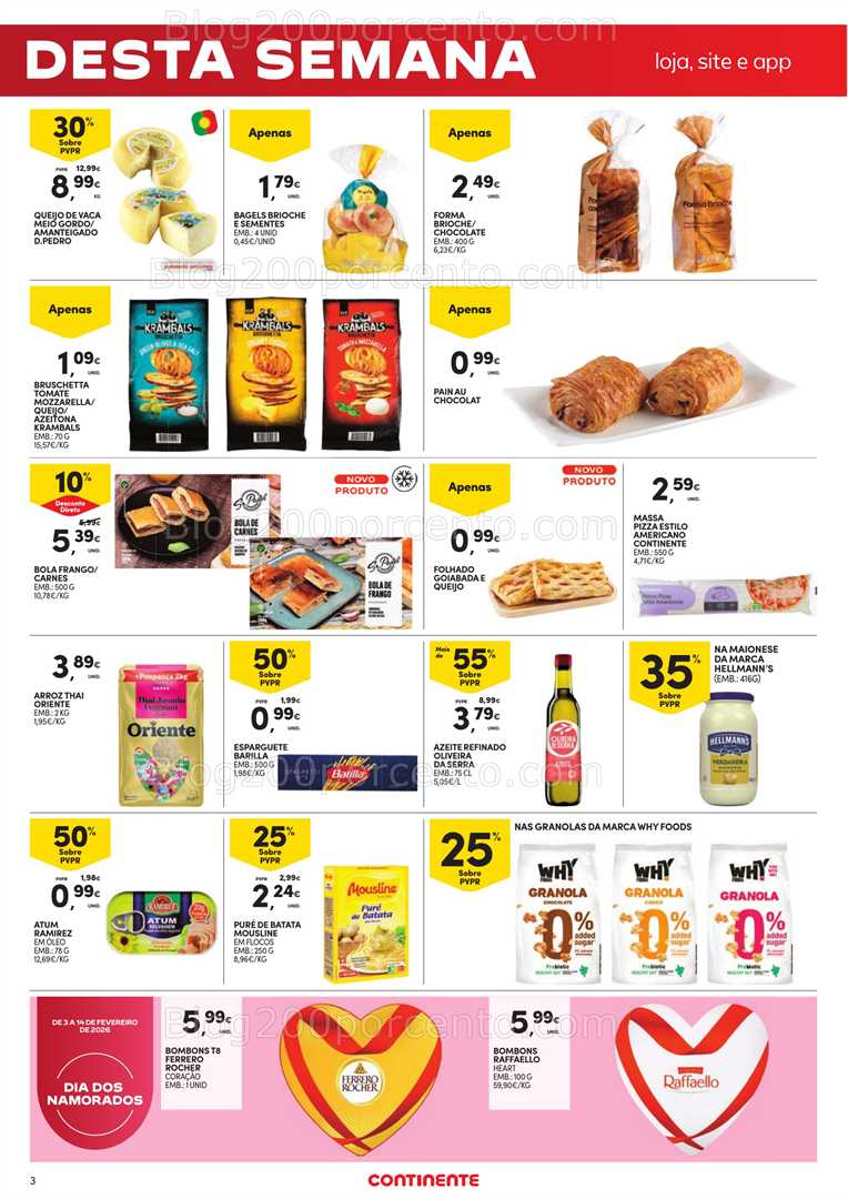 Antevisão Folheto CONTINENTE Promoções Fim de Semana - 6 a 8 fevereiro
