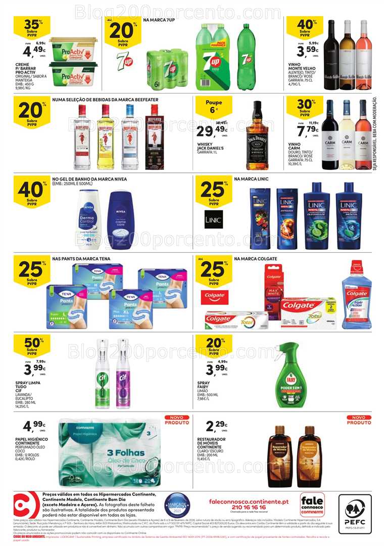 Antevisão Folheto CONTINENTE Promoções Fim de Semana - 6 a 8 fevereiro