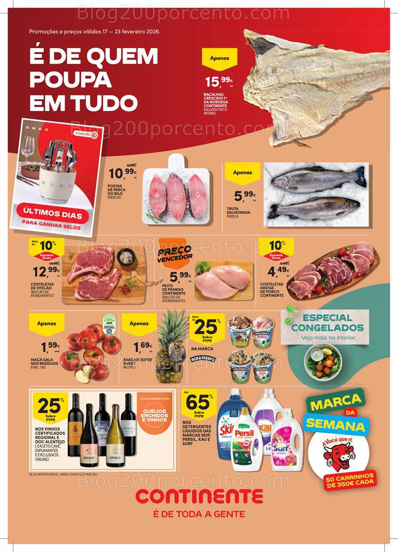 Antevisão Folheto CONTINENTE Bom Dia Promoções de 17 a 23 fevereiro