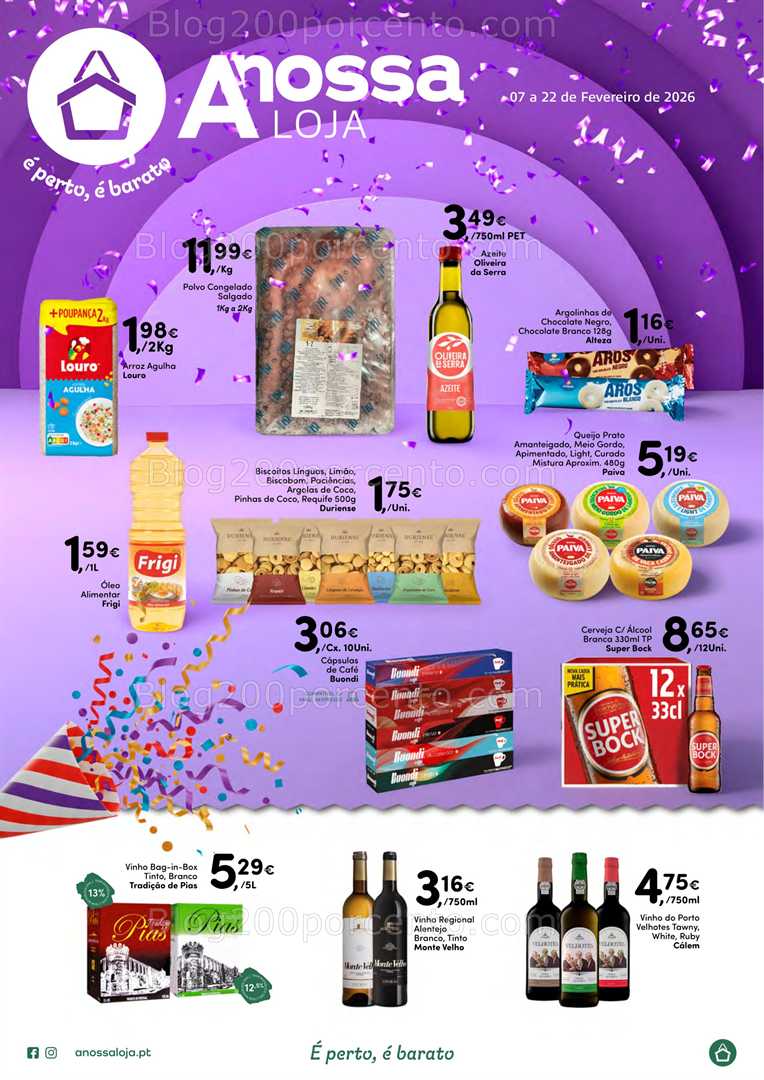 Antevisão Folheto A NOSSA LOJA Promoções de 7 a 22 fevereiro