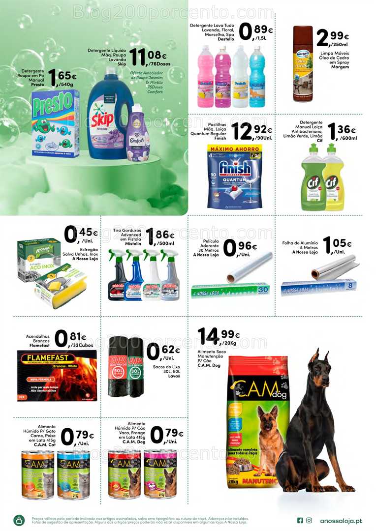 Antevisão Folheto A NOSSA LOJA Promoções de 7 a 22 fevereiro