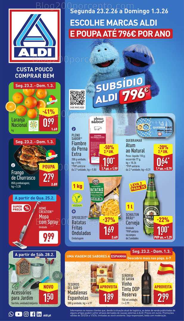 Antevisão Folheto ALDI Promoções 23 fevereiro a 1 março