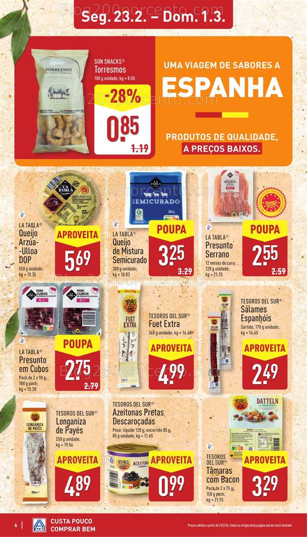 Antevisão Folheto ALDI Promoções 23 fevereiro a 1 março