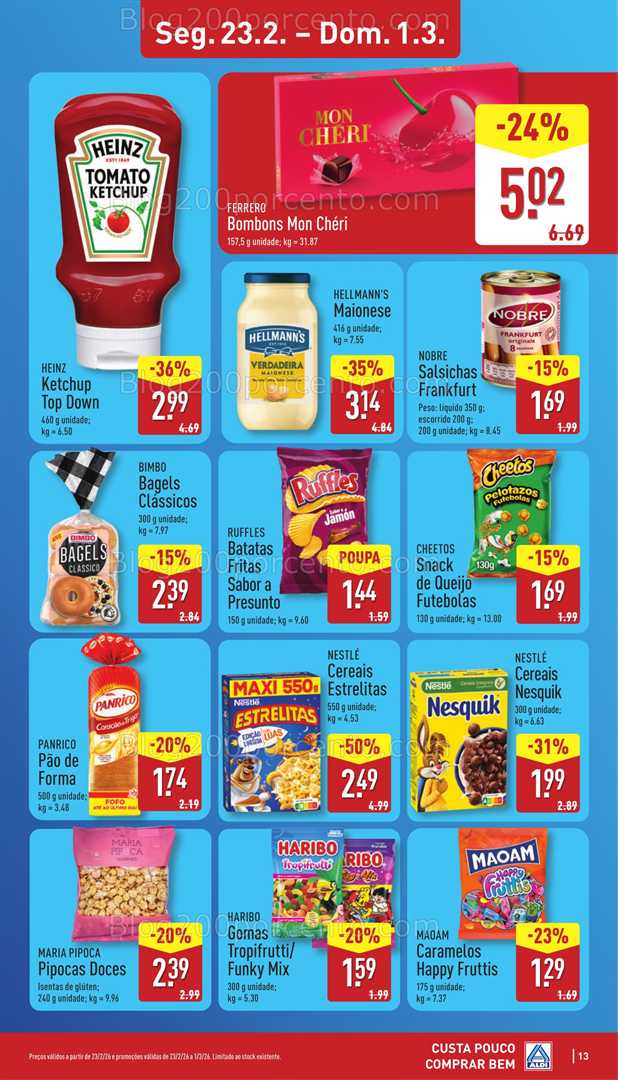 Antevisão Folheto ALDI Promoções 23 fevereiro a 1 março