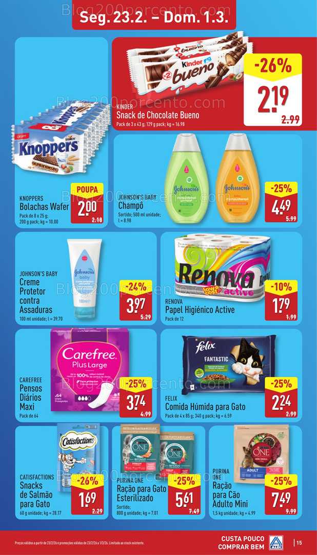 Antevisão Folheto ALDI Promoções 23 fevereiro a 1 março