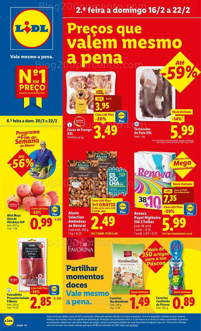Antevisão Folheto LIDL Promoções de 16 a 22 fevereiro
