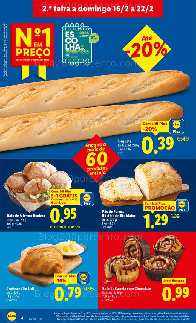 Antevisão Folheto LIDL Frescos Promoções de 16 a 22 fevereiro