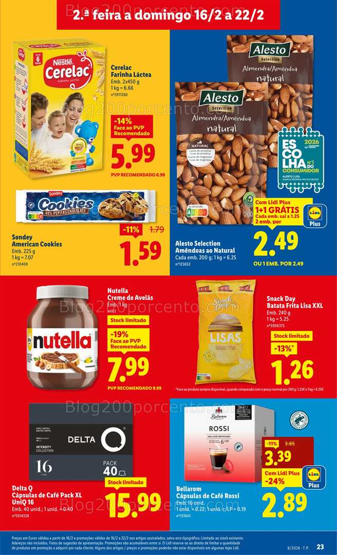 Antevisão Folheto LIDL Promoções de 16 a 22 fevereiro
