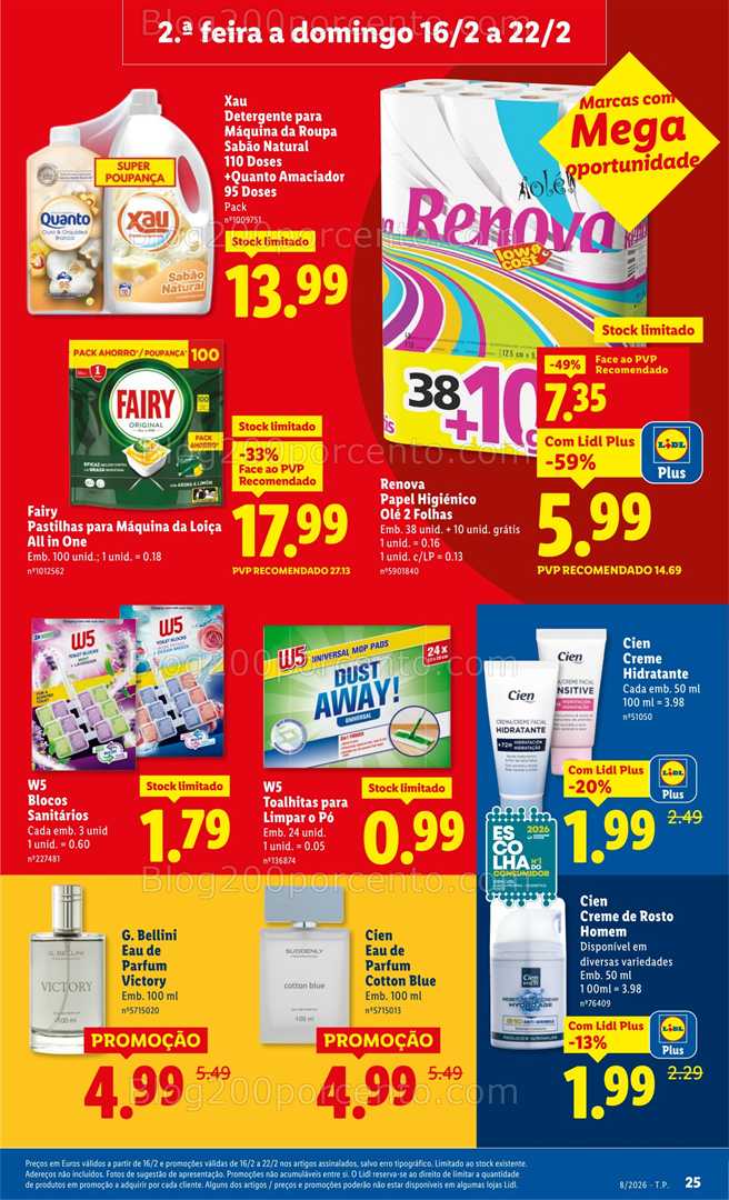 Antevisão Folheto LIDL Promoções de 16 a 22 fevereiro