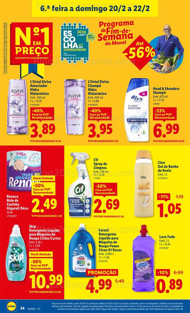 Antevisão Folheto LIDL Promoções de 16 a 22 fevereiro