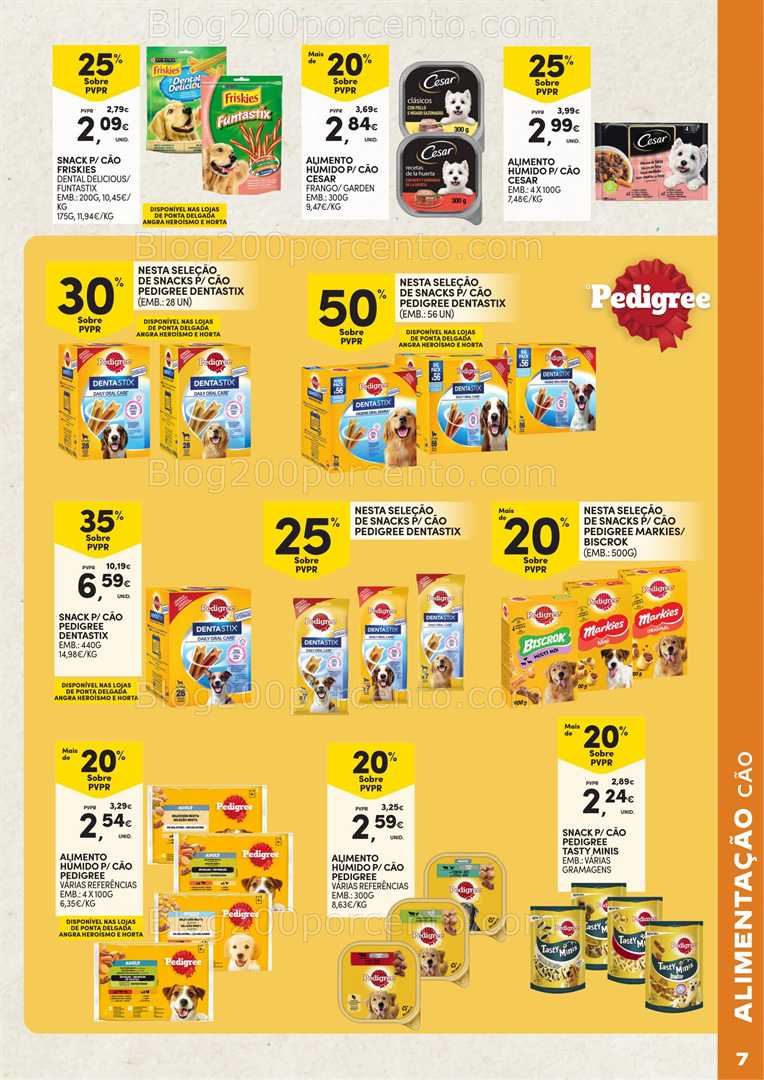 Antevisão Folheto CONTINENTE Pets Açores Promoções de 3 a 23 fevereiro