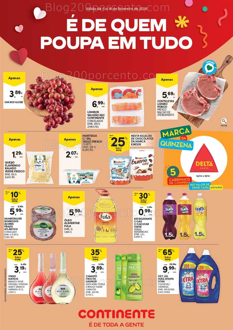 Antevisão Folheto CONTINENTE Açores Promoções de 5 a 18 fevereiro