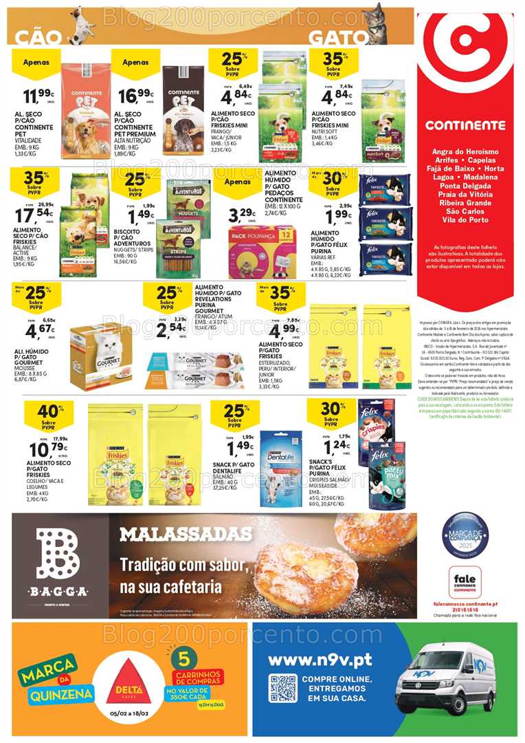 Antevisão Folheto CONTINENTE Açores Promoções de 5 a 18 fevereiro