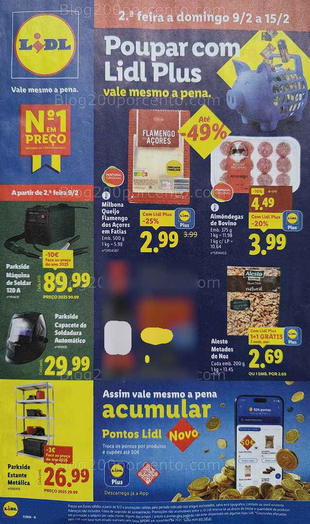 Antevisão Folheto LIDL Promoções de 9 a 15 fevereiro