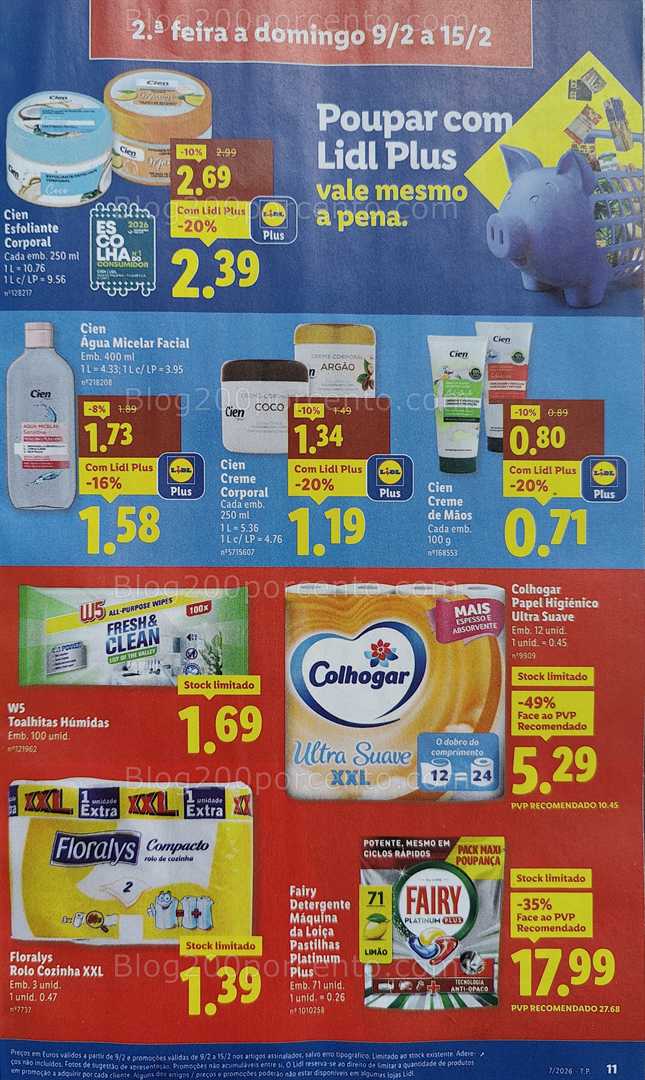 Antevisão Folheto LIDL Promoções de 9 a 15 fevereiro