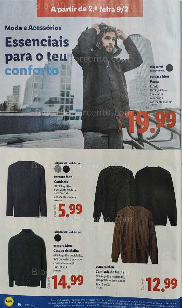 Antevisão Folheto LIDL Promoções de 9 a 15 fevereiro