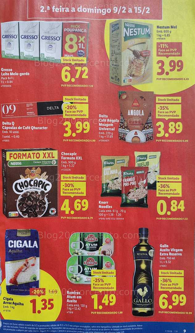 Antevisão Folheto LIDL Promoções de 9 a 15 fevereiro