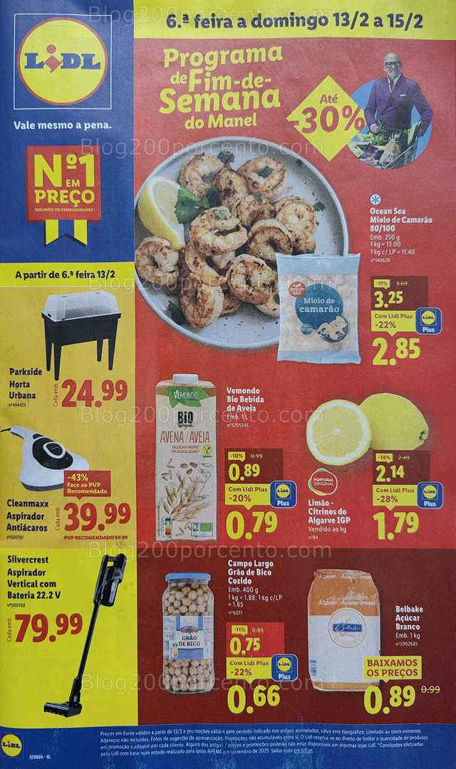 Antevisão Folheto LIDL Promoções Fim de Semana - 13 a 15 fevereiro