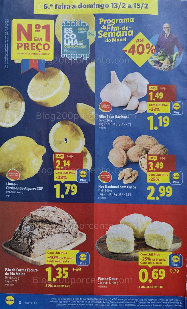Antevisão Folheto LIDL Promoções Fim de Semana - 13 a 15 fevereiro