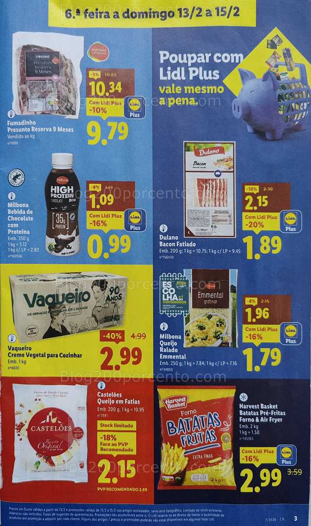 Antevisão Folheto LIDL Promoções Fim de Semana - 13 a 15 fevereiro