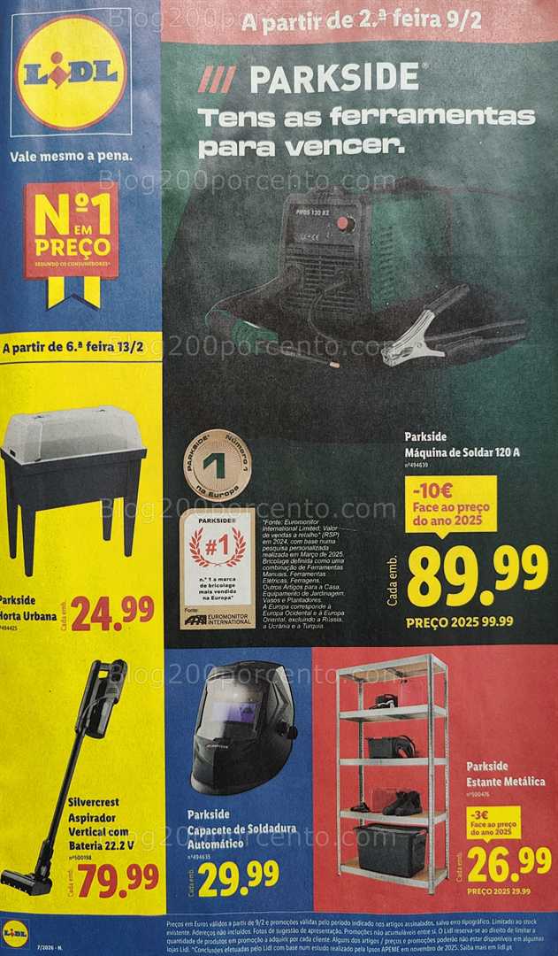 Antevisão Folheto LIDL Bazar Promoções de 9 a 15 fevereiro