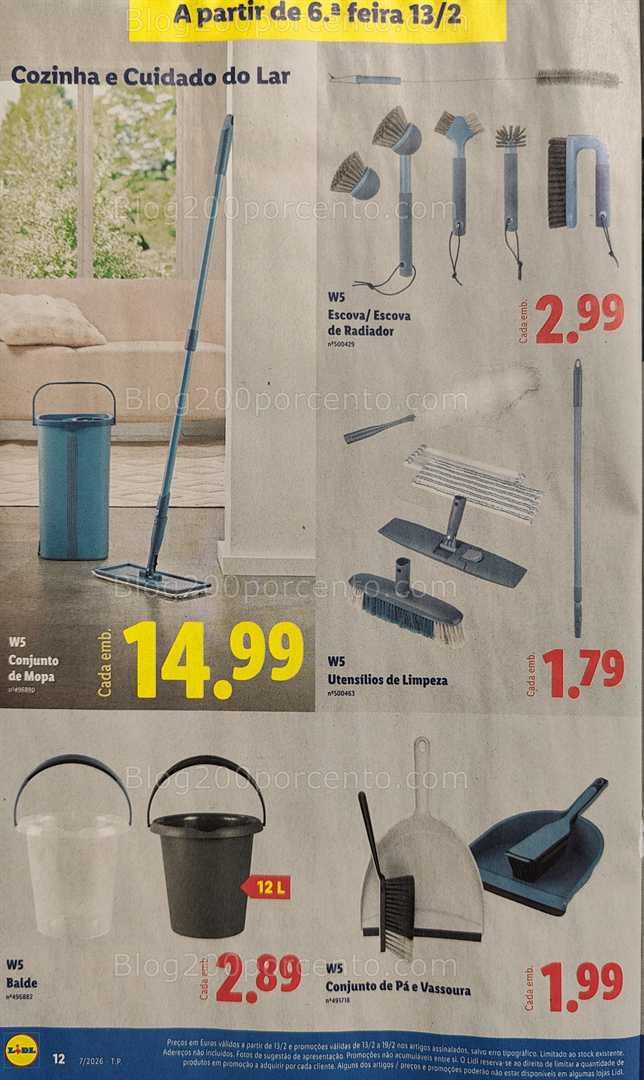 Antevisão Folheto LIDL Bazar Promoções de 9 a 19 fevereiro