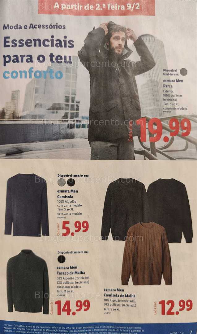 Antevisão Folheto LIDL Bazar Promoções de 9 a 19 fevereiro